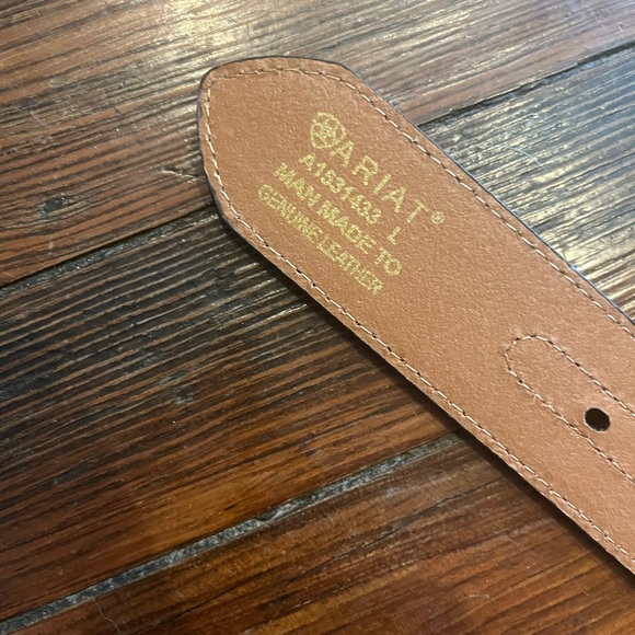 Ariat Crusier Skull belt blue pink removable buckle large - Picture 4 of 9